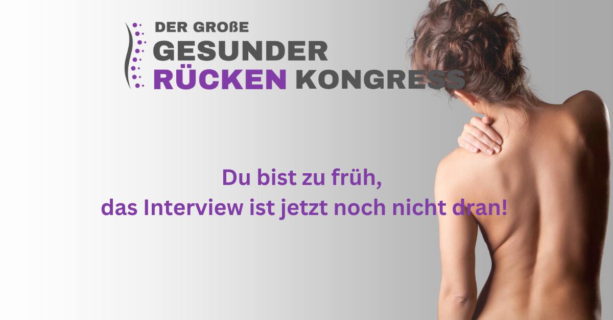Tag 1 - RückenFit in 9 Tagen